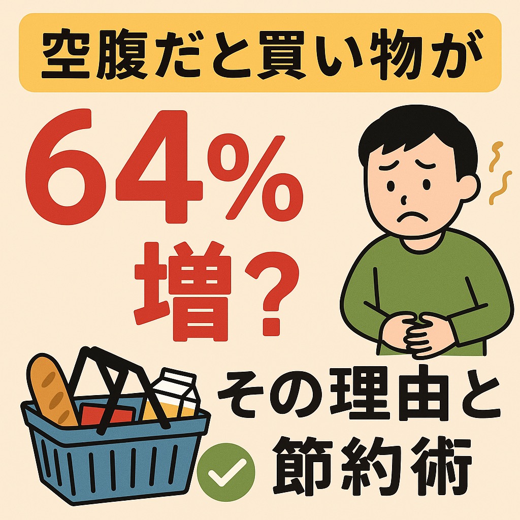 初心者必見! 空腹だと買い物が64%増? その理由と賢い節約術